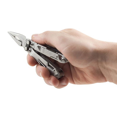 SOG PowerPint Stainless Steel Folding 18 Multi Purpose Pocket EDC Tool, Silver - VMInnovations