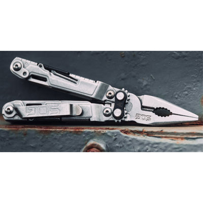 SOG PowerPint Stainless Steel Folding 18 Multi Purpose Pocket EDC Tool, Silver - VMInnovations