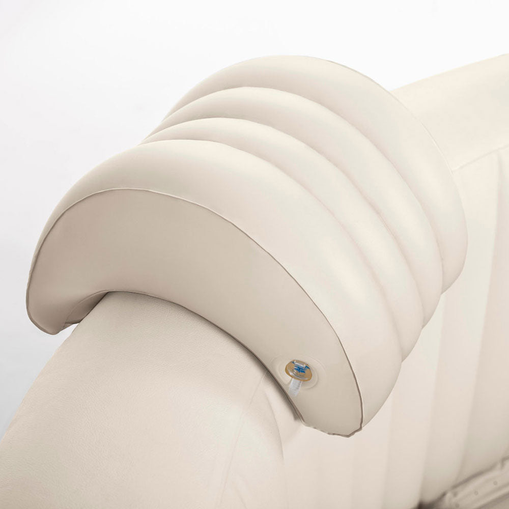 Intex PureSpa 77 Inch 4 Person Inflatable Hot Tub Spa with Headrest & Cover
