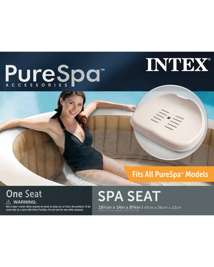 Intex PureSpa Slip Resisting Inflatable Removable Hot Tub Seat Spa Accessory