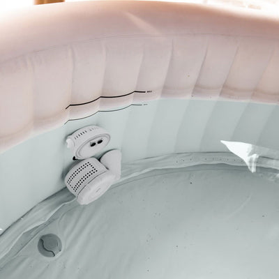 Intex 6-Person Inflatable Bubble Jet Hot Tub with LED Light w/ Filters (6 Pack) - VMInnovations