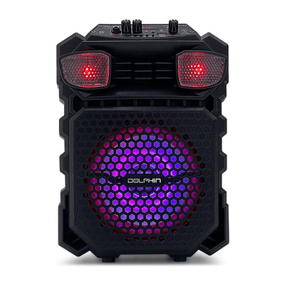 Dolphin Portable Speaker Karaoke Machine w/ Microphone & Shoulder Strap (Used)