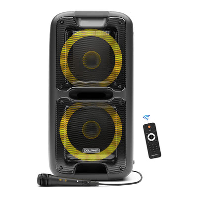 Portable Rechargeable Bluetooth Party Speaker with LED Lights (For Parts)