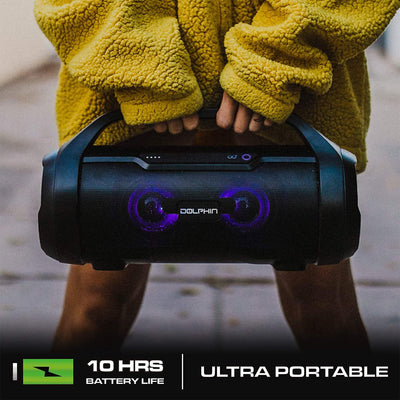 Dolphin Outdoor Bluetooth Waterproof Party Speaker w/HD Sound/Bass(Open Box)