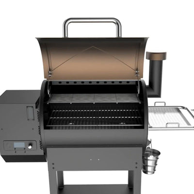 Asmoke AS660 8 in 1 Wood Pellet Barbecue Smoker Grill with LED Display, Brown