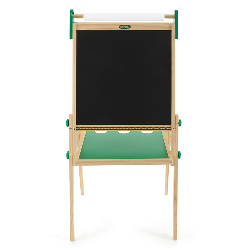 Crayola Kids Dual Sided Wooden Art Easel with Chalkboard and Dry Erase(Open Box)