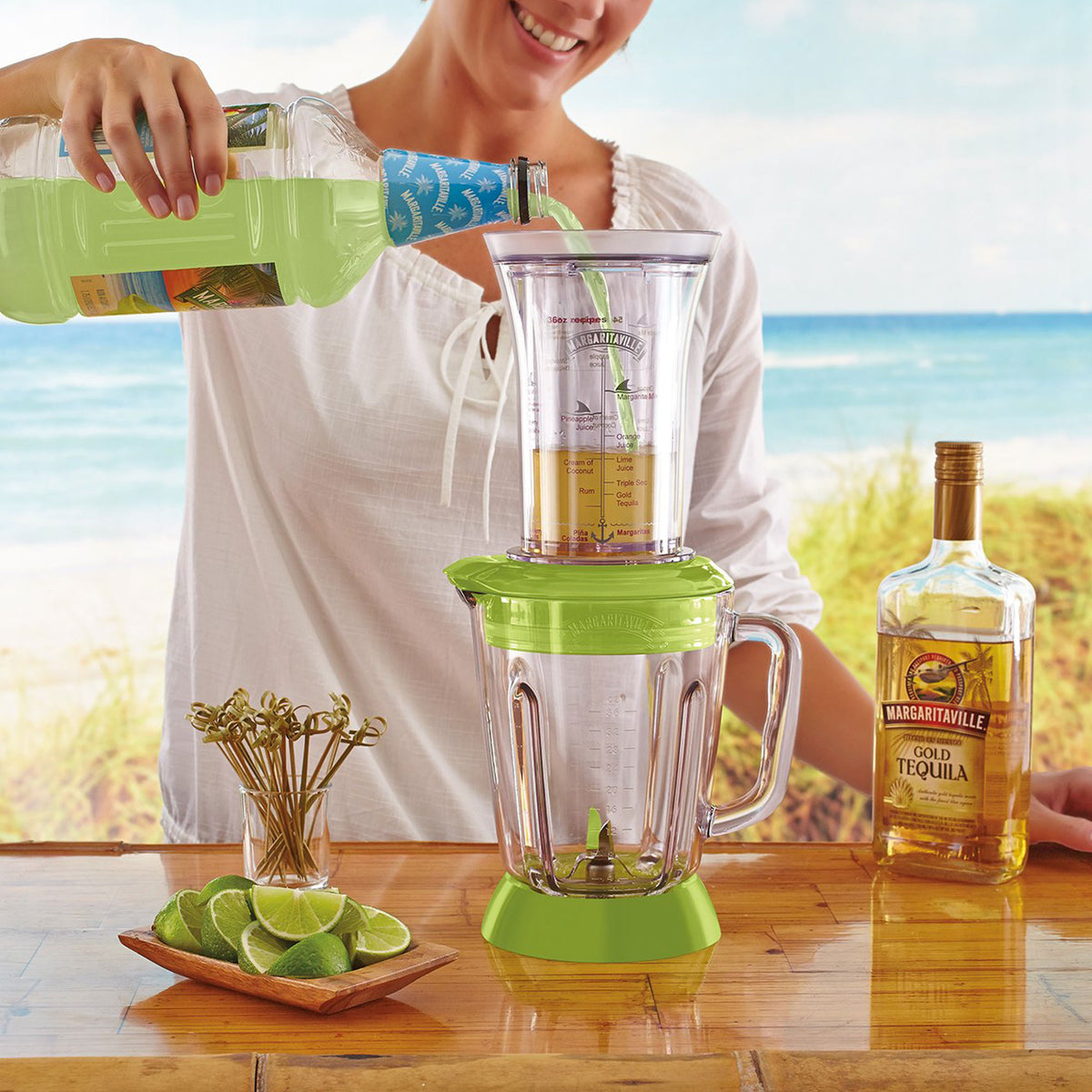 Margaritaville Bahamas 36 Oz Shaved Ice Concoction Maker with Padded Travel Bag