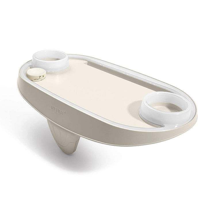 Intex 28520E Tablet Mobile Phone Spa Tray Accessory with LED Light Strip, White