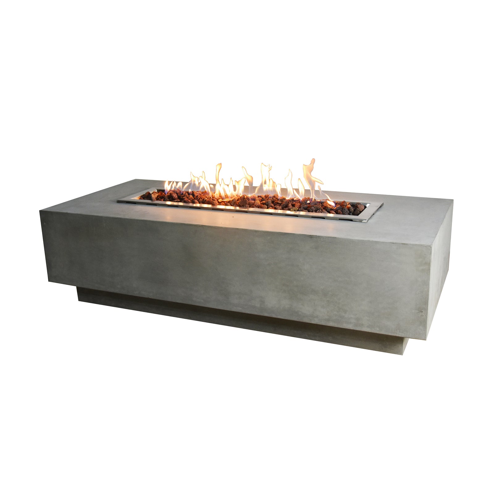 Elementi Granville 60" Concrete 45,000 BTU Liquid Propane Fire Pit (For Parts) - VMInnovations