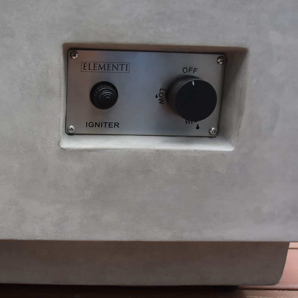 Elementi Granville 60" Concrete 45,000 BTU Liquid Propane Fire Pit (For Parts) - VMInnovations