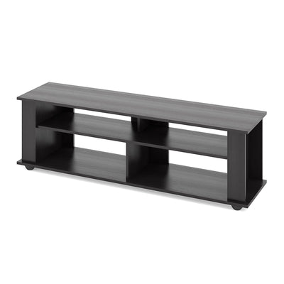 CorLiving 58 Inch Bakersfield Wooden TV Stand for TVs Up to 75 Inches, Black