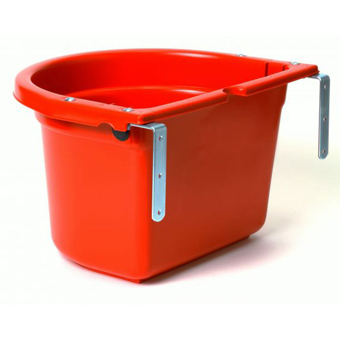 Little Giant 20 Quart Durable Fence Feeder with Mounting Brackets, Red(Open Box)