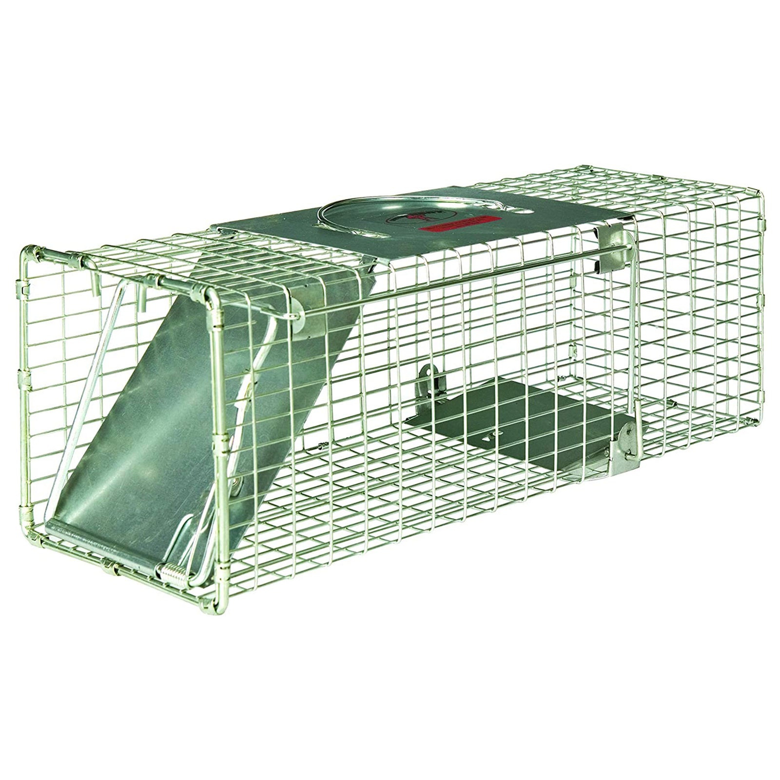 Little Giant LT1 18 Inch Reinforced Live Animal Trap with Single Door Entry - VMInnovations