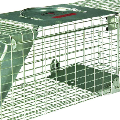 Little Giant 18 in Reinforced Live Animal Trap with Single Door Entry (Open Box) - VMInnovations