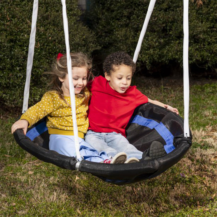 XDP Recreation Freedom Fun Play Swing Set w/See Saw, Super Disc, Swings, & Slide