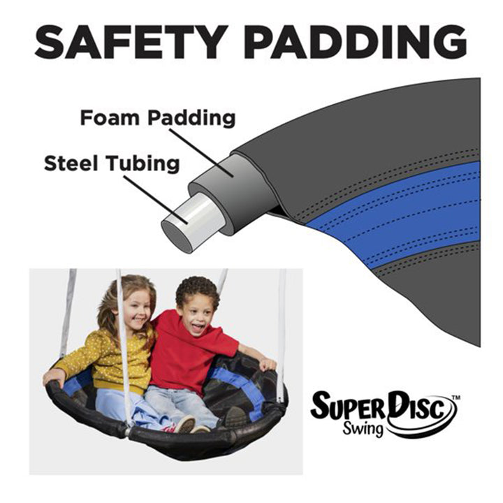 XDP Recreation Fun Swing Set w/See Saw, Super Disc, Swings, & Slide (Open Box) - VMInnovations