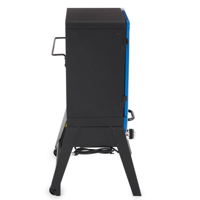 Pit Boss Blazing Vertical Analog Electric Wood Chip Smoker with Window, Blue