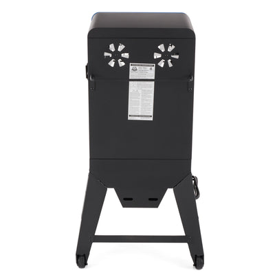 Pit Boss Blazing Vertical Analog Electric Wood Chip Smoker with Window, Blue