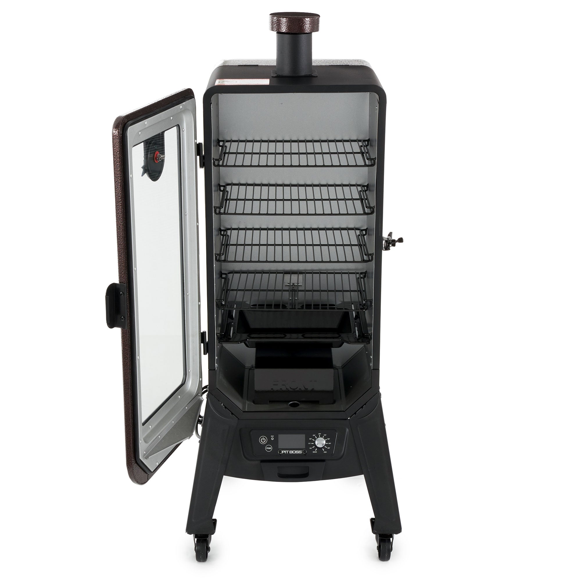Pit Boss Copperhead 3 Series Wood Vertical Smoker & 40 Lb Bag Applewood Pellets