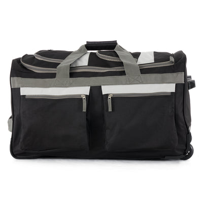 Olympia 22" 8 Pocket Rolling Duffel Bag with Retractable Handle (Open Box)