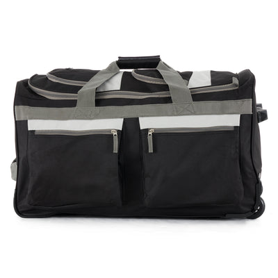 Olympia 22" 8 Pocket Rolling Duffel Bag with Retractable Handle (Open Box) - VMInnovations