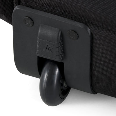 Olympia 26 Inch 8 Pocket U Shape Rolling Duffel Bag w/ Retractable Handle, Black - VMInnovations