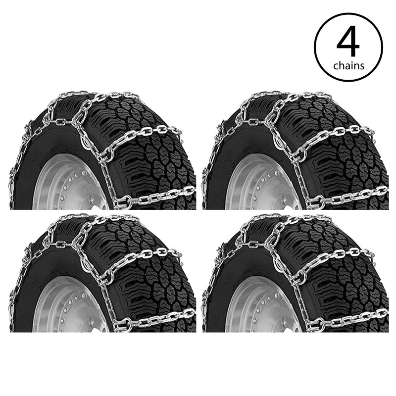 Security Chain Company Quik Grip Square Rod Light Truck Tire Chain, 4 Pack