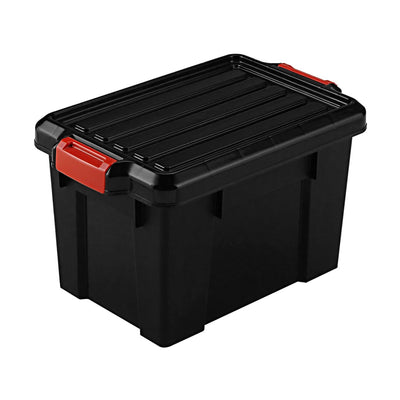 IRIS USA 21 Quart Heavy Duty Latching Storage Totes w/Reinforced Lids (12 Pack)