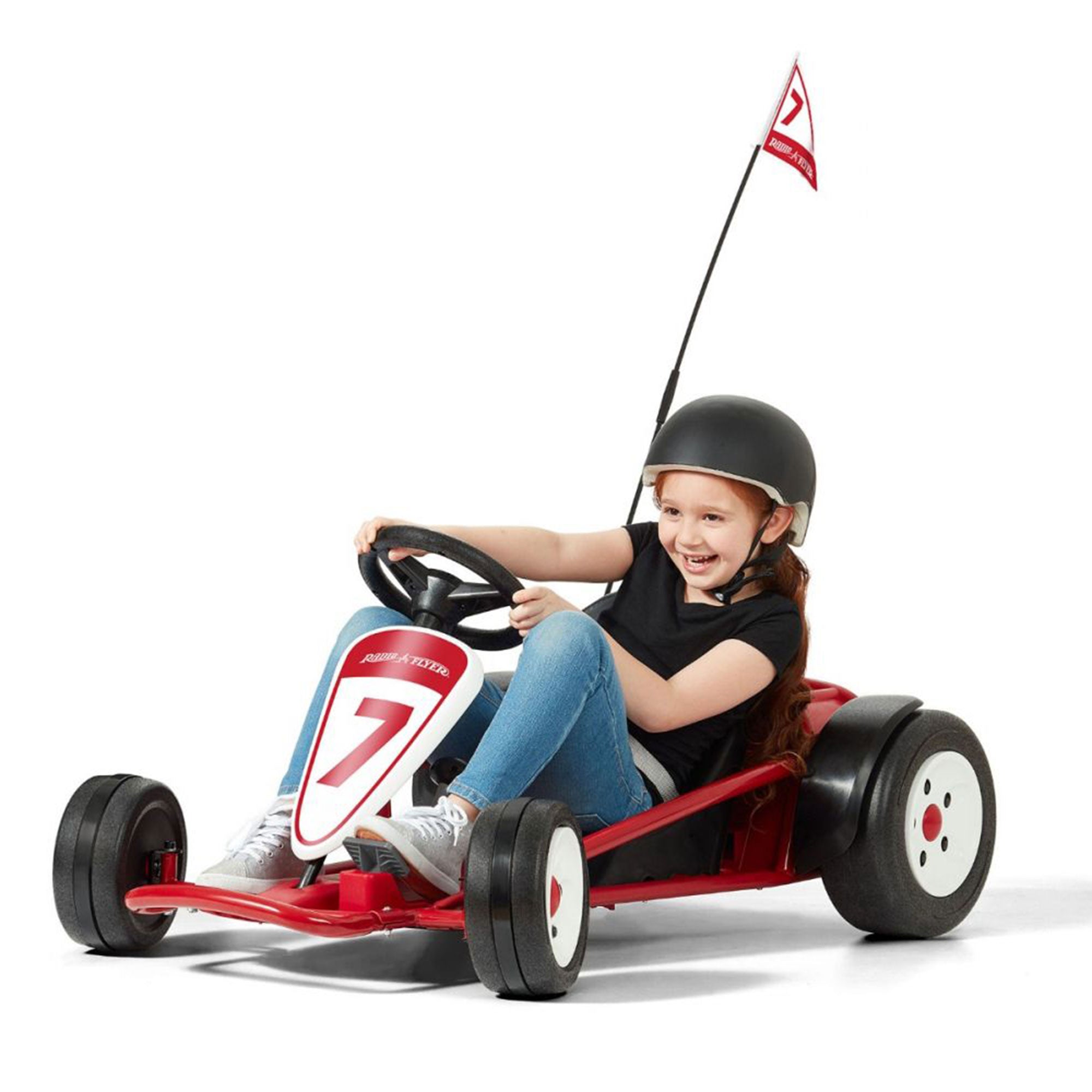 Battery-Powered Adjustable Kids Ultimate Outdoor Go-Kart, Red (Used) - VMInnovations