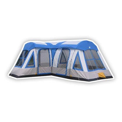 Tahoe Gear Gateway 12 Person Deluxe Cabin Family Tent (Open Box)