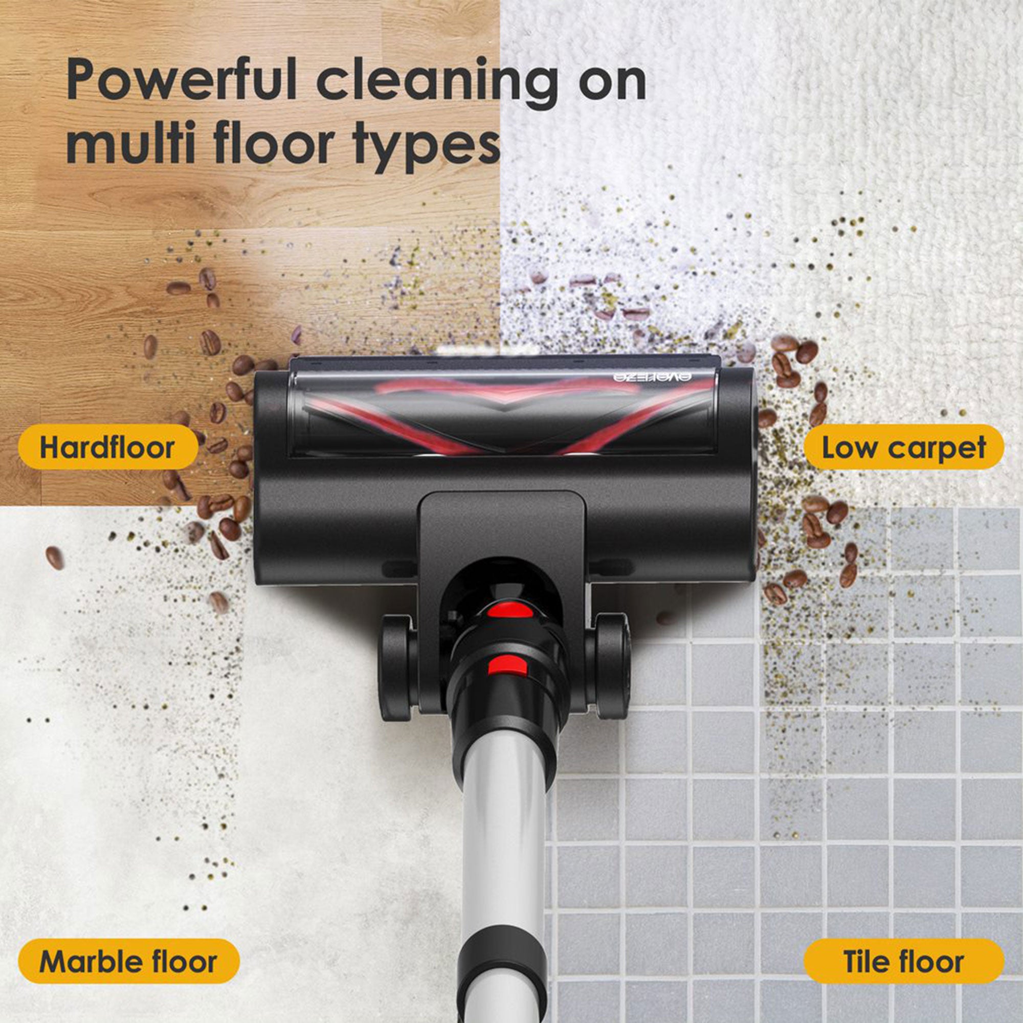 Evereze Cordless Vacuum with 45 Minute Runtime and 1.1 Qt Dust Cup (Open Box) - VMInnovations