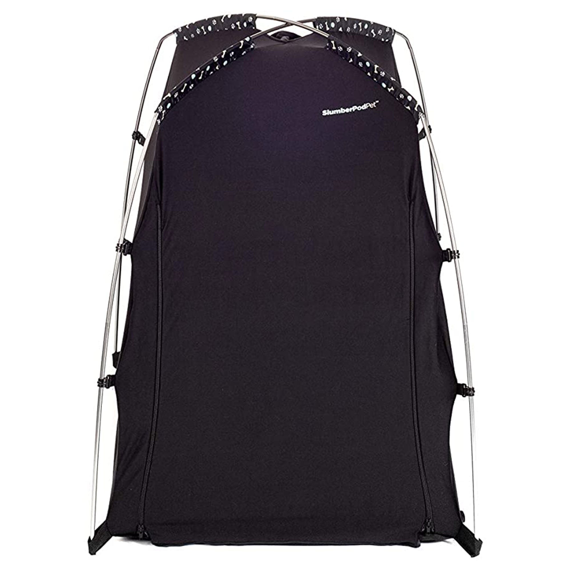 SlumberPod Privacy Pod Portable Polyester Kennel Tent or Pet Bed Cover, Black - VMInnovations
