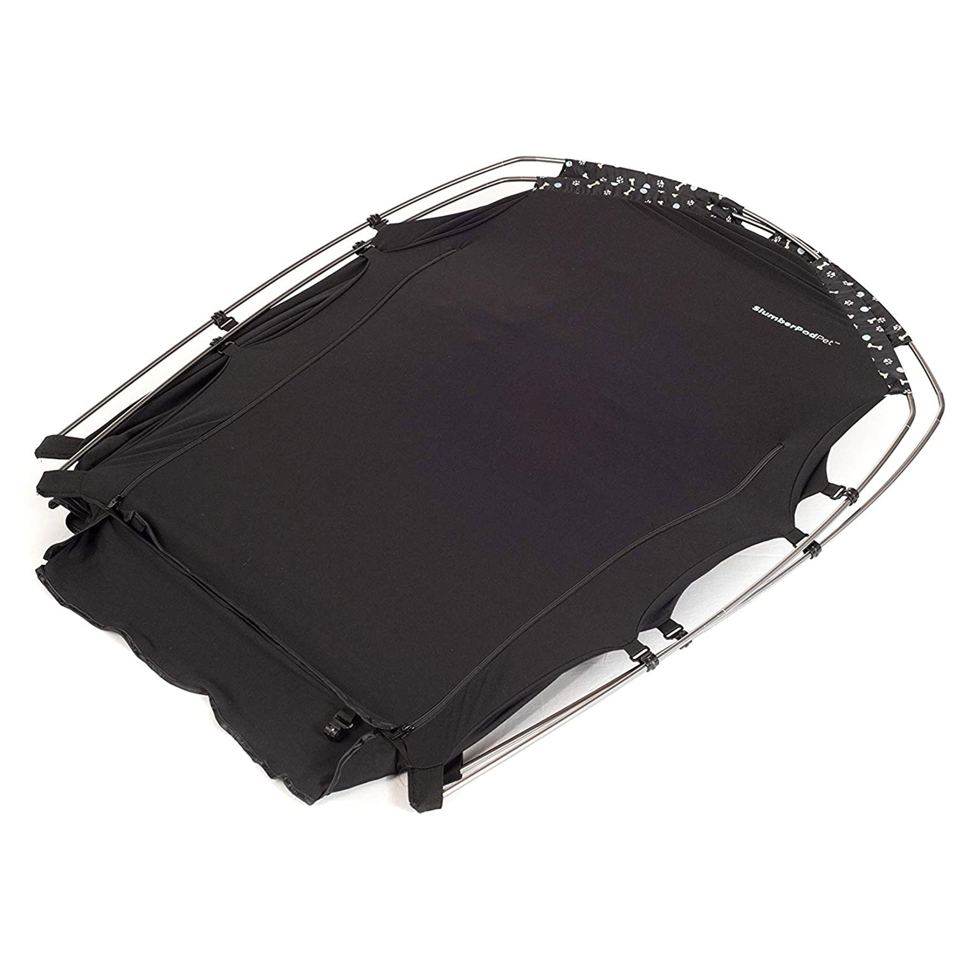 SlumberPod Privacy Pod Portable Polyester Kennel Tent or Pet Bed Cover, Black - VMInnovations