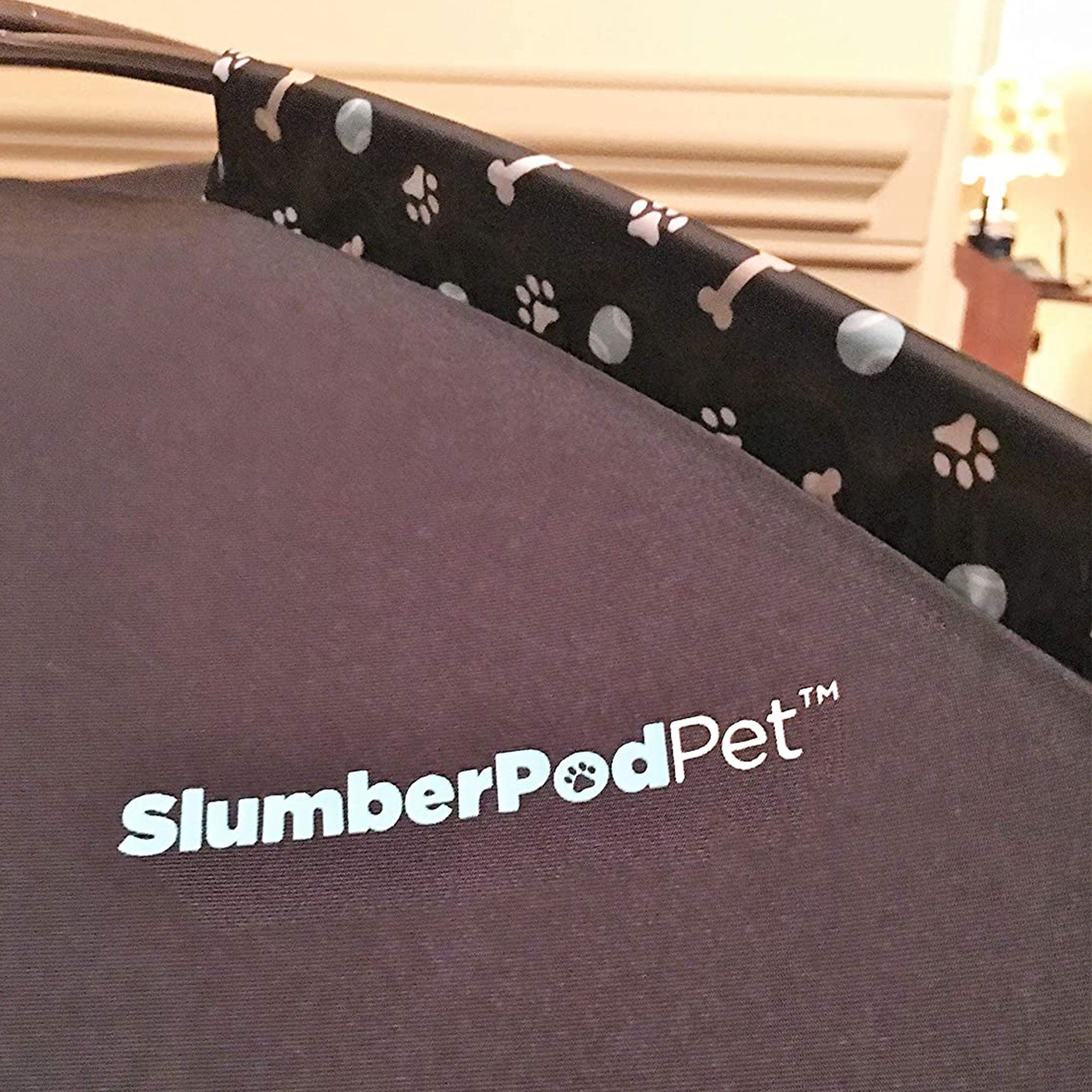 SlumberPod Privacy Pod Portable Polyester Kennel Tent or Pet Bed Cover, Black - VMInnovations