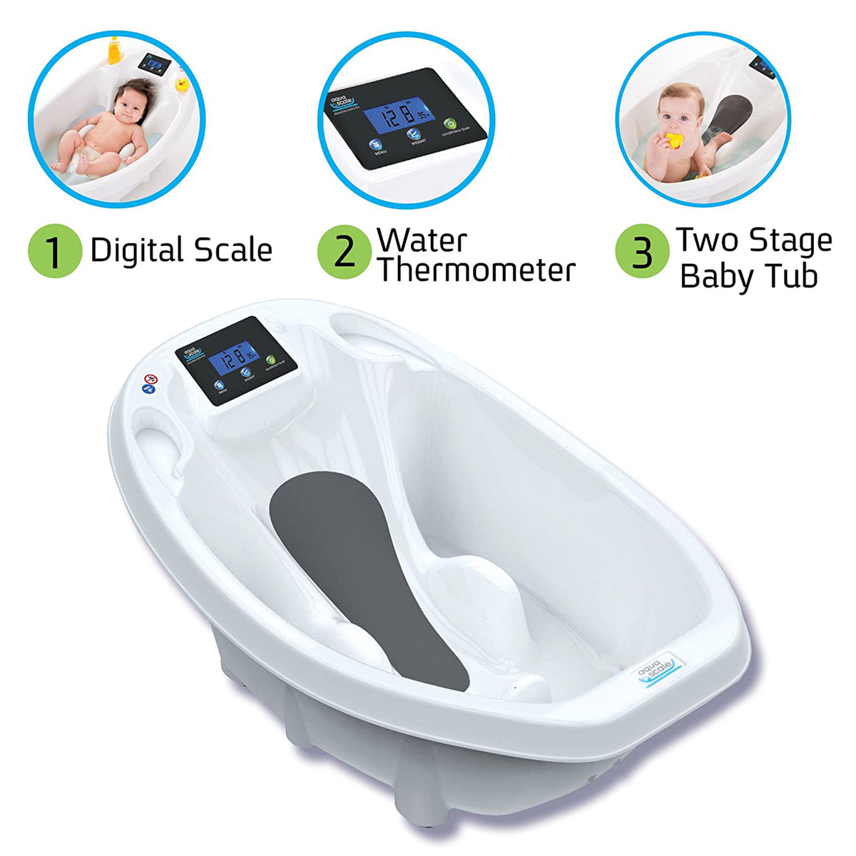 Baby Patent AquaScale 3 in 1 Infant Tub - VMInnovations