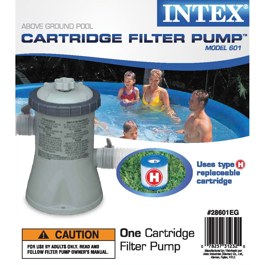 Intex 10 x 2.5 Foot Round Metal Frame Above Ground Pool + 330 GPH Filter Pump