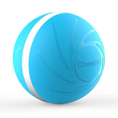 Cheerble Wicked Indoor Outdoor Self Propelling Dog Toy Ball, Blue (Open Box)