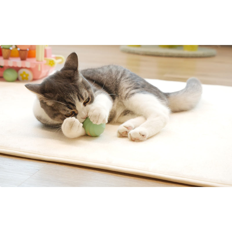 Cheerble Ice Cream 3 Mode Interactive Cat Ball w/ Auto Obstacle Avoidance, Green