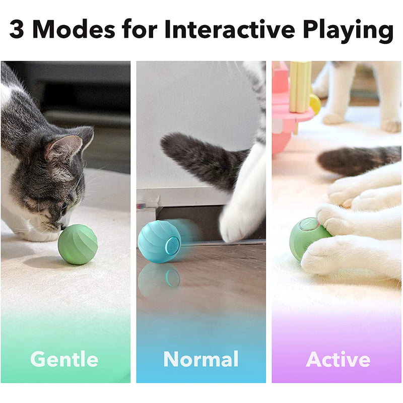 Cheerble 3 Mode Interactive Cat Ball w/Auto Obstacle Avoidance (Open Box)