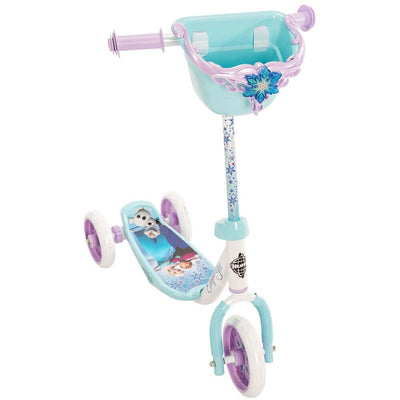 Huffy Wide Deck 3 Wheeled Disney Frozen Girls Scooter for Ages 3+ (Open Box)