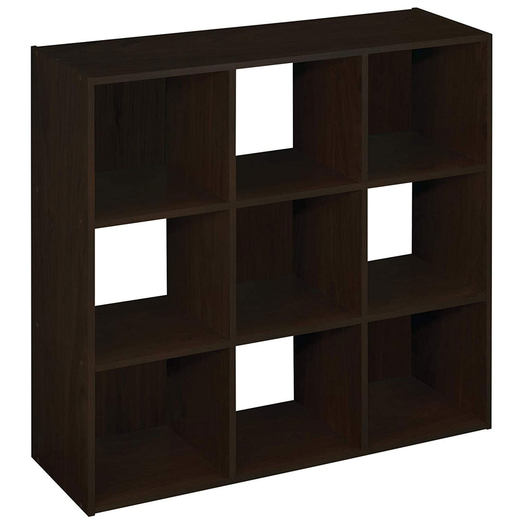 ClosetMaid 9 Cube Wood Stackable Open Bookcase Display Shelf Organizer (Used)