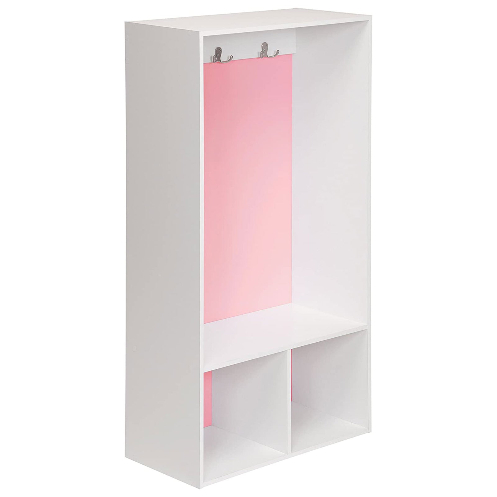 ClosetMaid KidSpace Wooden Open Storage Locker with 2 Hooks and Cubby (Open Box) - VMInnovations