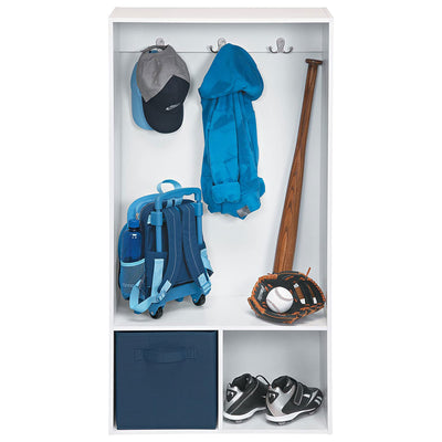 ClosetMaid KidSpace Wooden Open Storage Locker with 2 Hooks and Cubby (Open Box) - VMInnovations