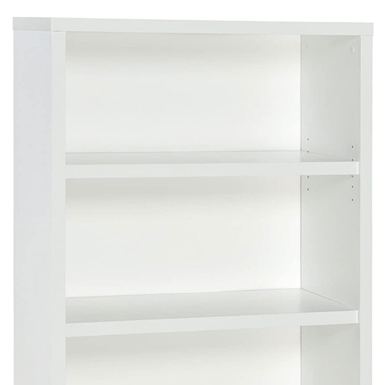 ClosetMaid Decorative Modern Rectangular 4 Tier Shelf Wooden Bookcase, White - VMInnovations