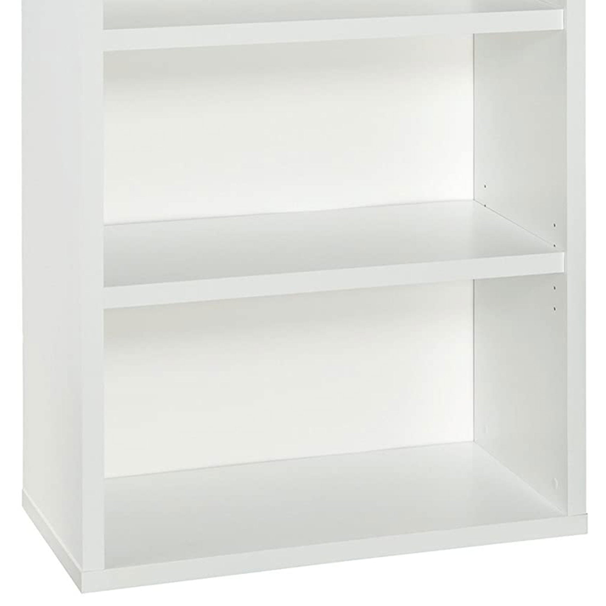 ClosetMaid Decorative Modern Rectangular 4 Tier Shelf Wooden Bookcase, White - VMInnovations