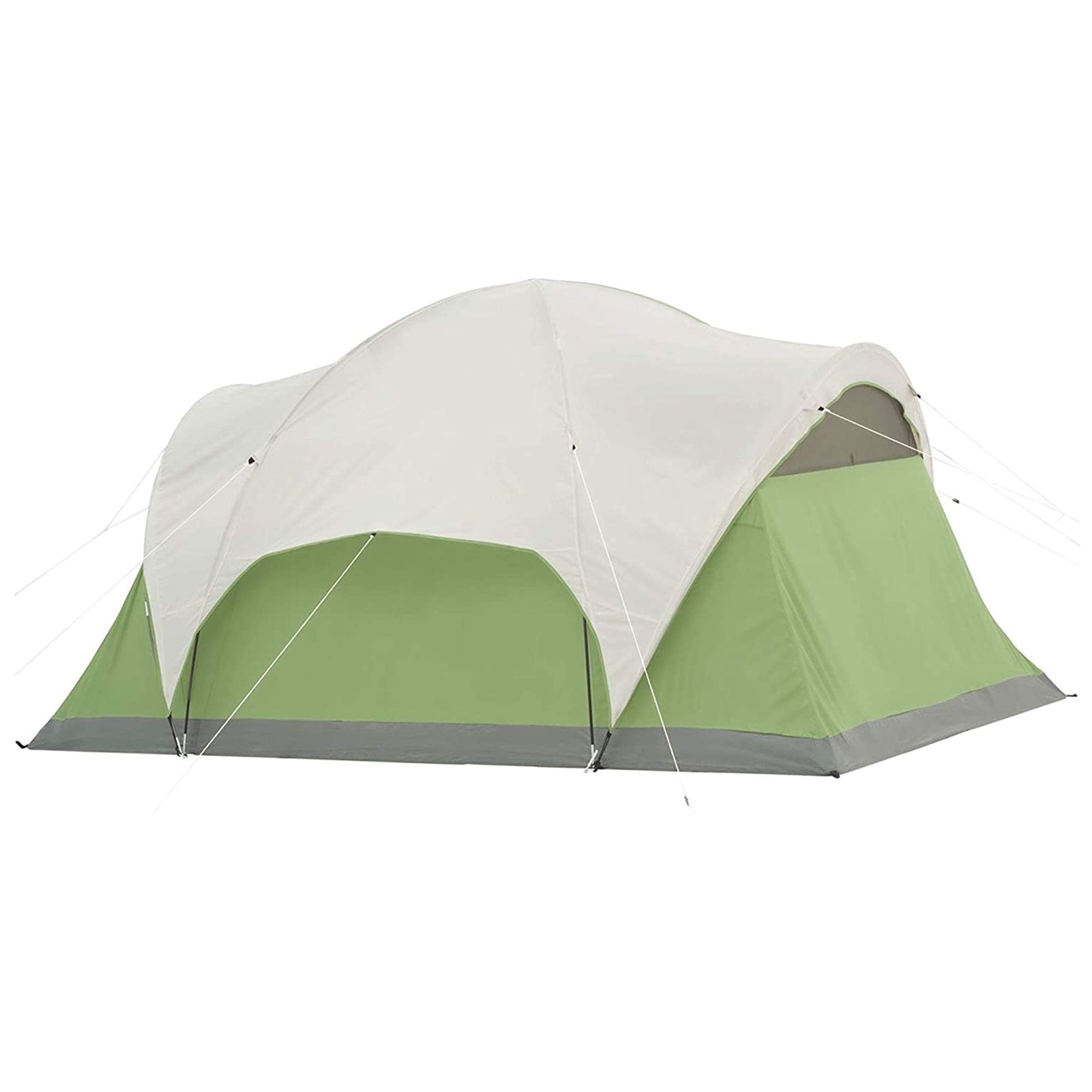 Coleman Montana Spacious 6 Person Cabin Camping Tent with Extended Awning, Green