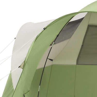 Coleman Montana Spacious 6 Person Cabin Camping Tent with Extended Awning, Green
