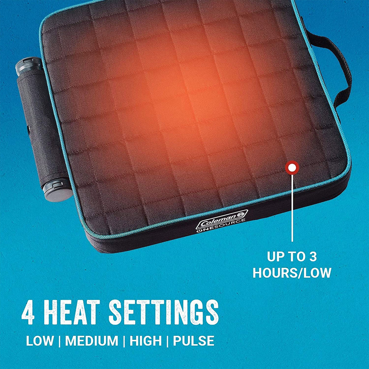 Coleman OneSource Outdoor Heated Camping Chair Pad with Rechargable Battery - VMInnovations