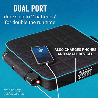 Coleman OneSource Outdoor Heated Camping Chair Pad with Rechargable Battery - VMInnovations