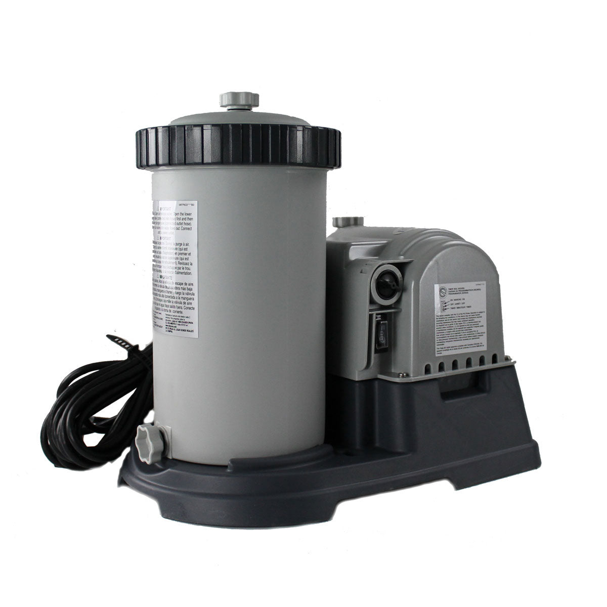 Intex Pool Cleaner Side Vacuum & 2500 GPH Cartridge Pump & Wall-Mounted Skimmer